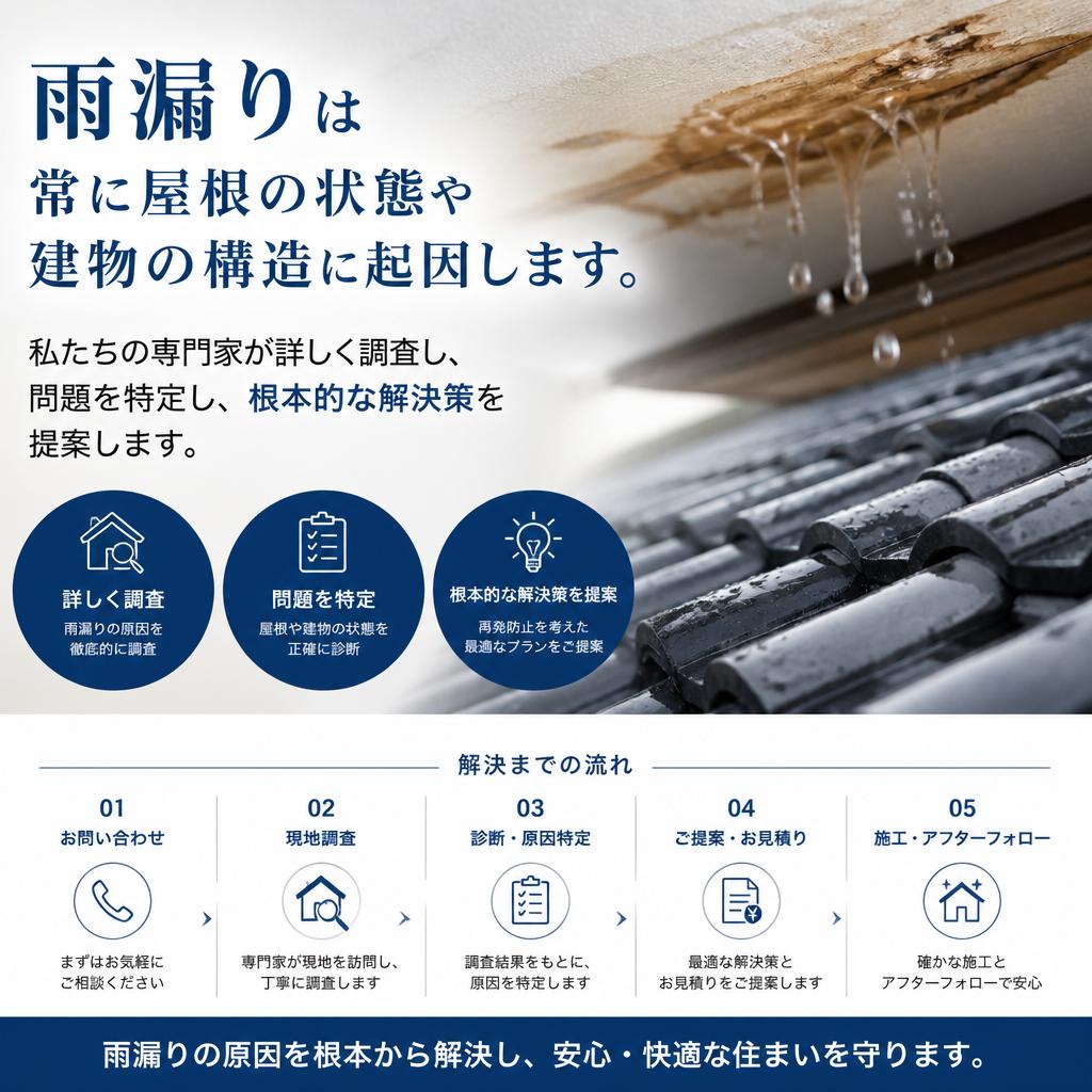 雨漏りの原因を徹底解明