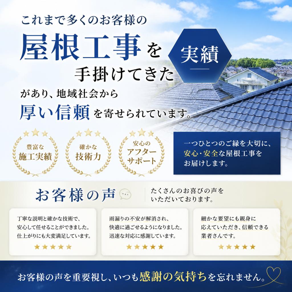 実績に裏打ちされた信頼性