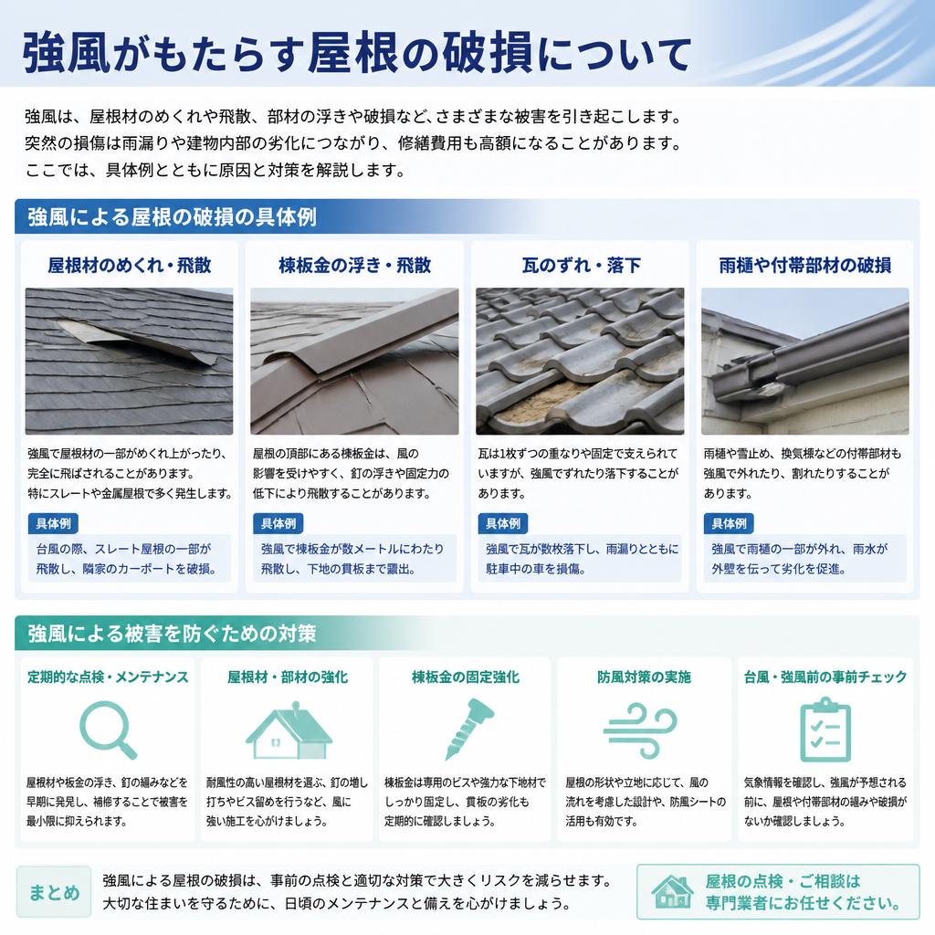 強風による被害とその対策