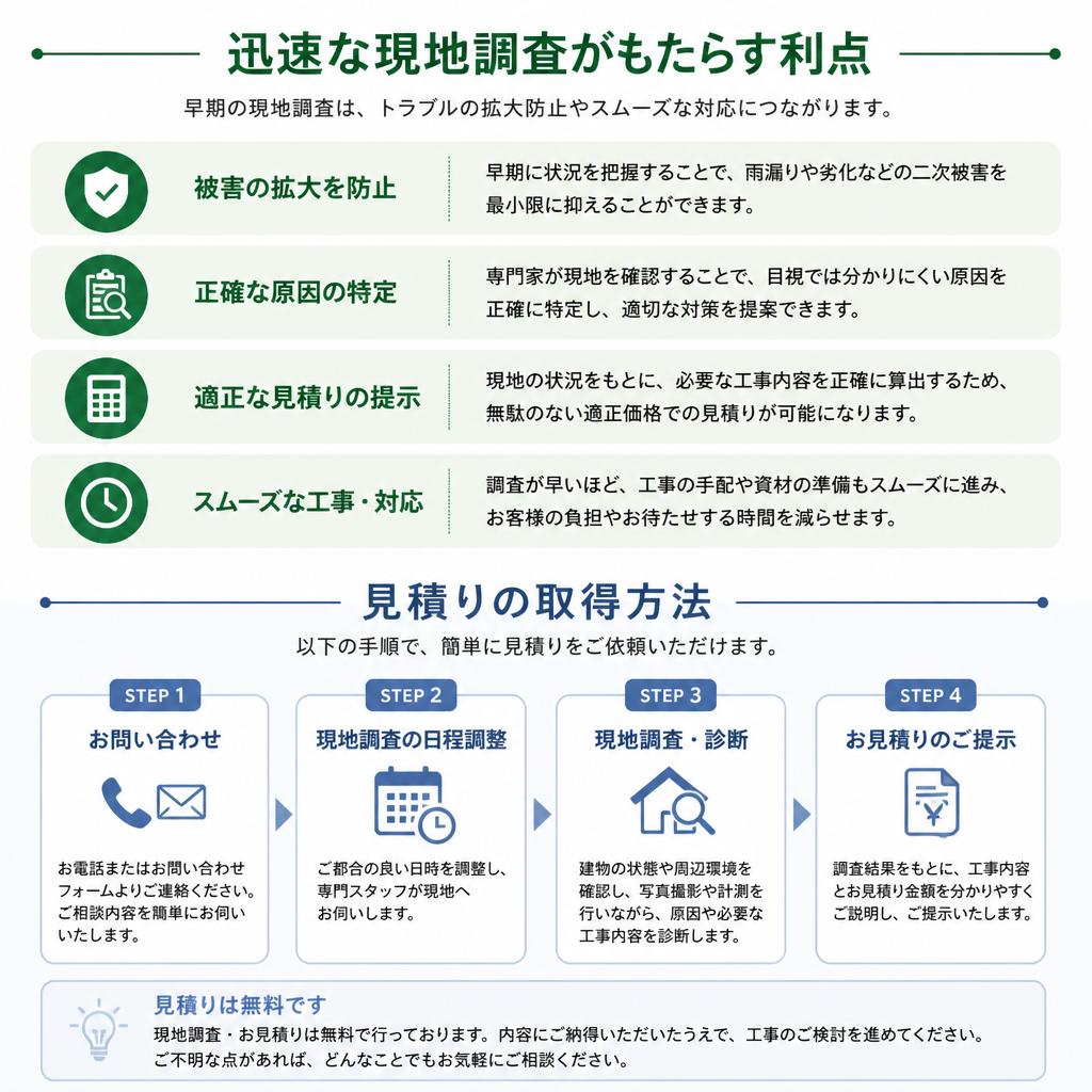 現地調査と見積りの重要性