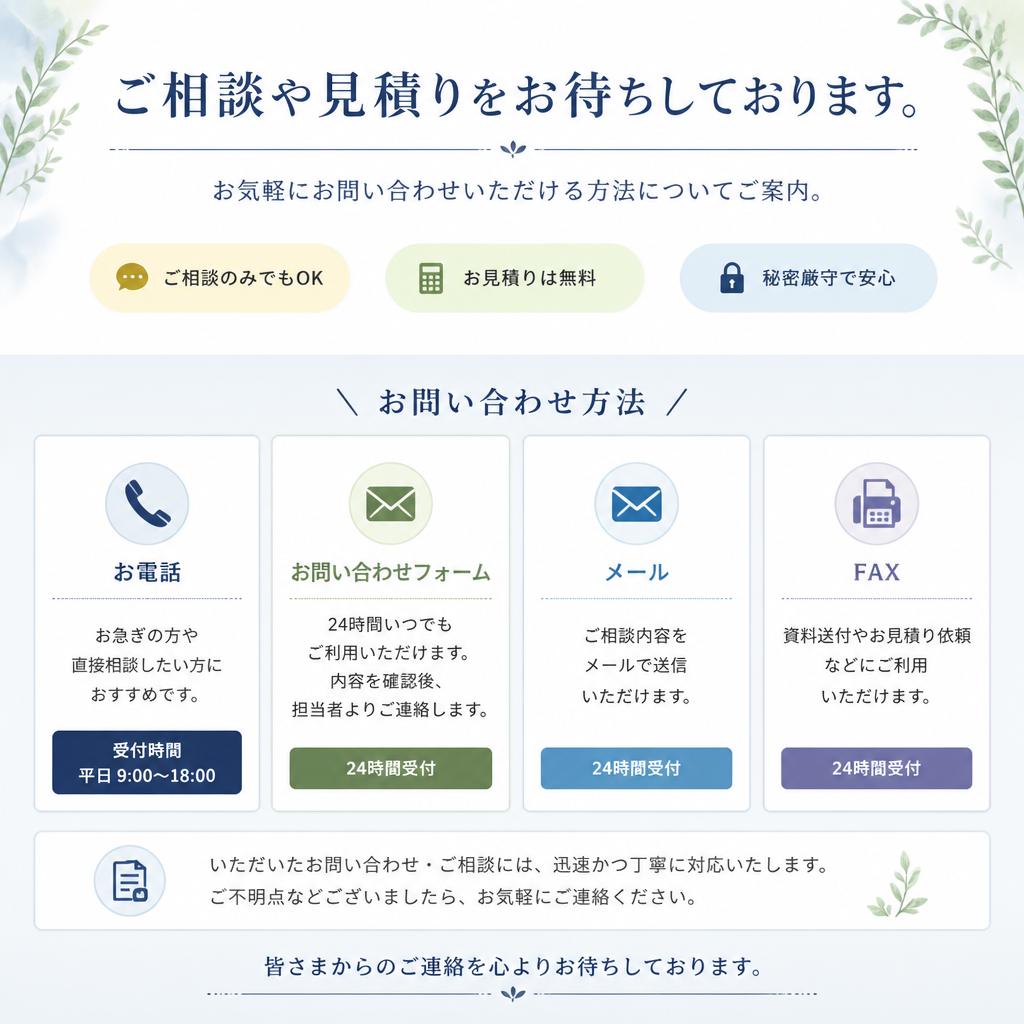 7. 今すぐお問い合わせを！