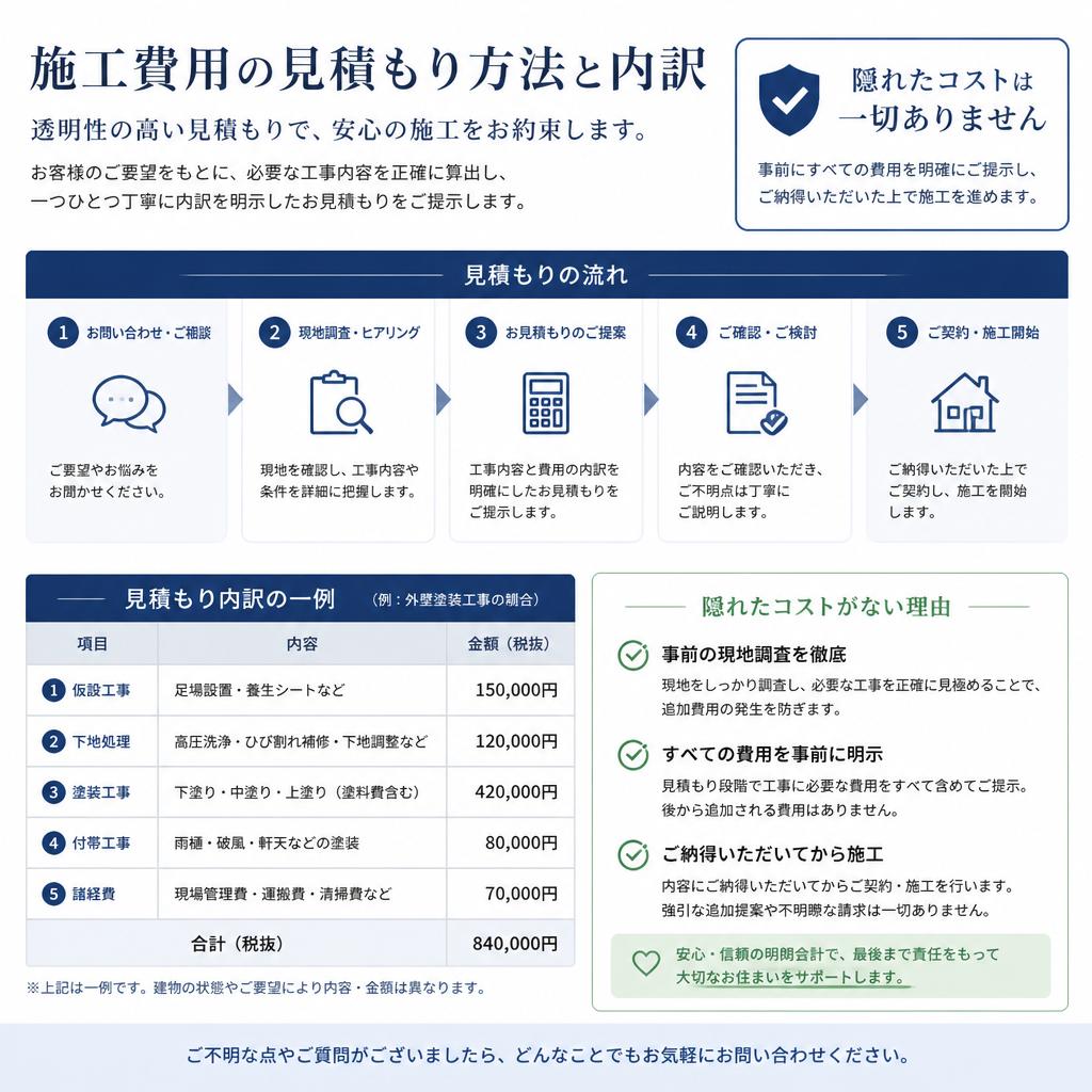 透明な施工費用